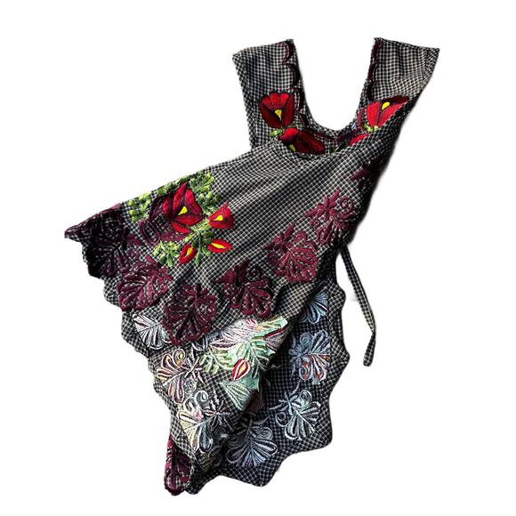 Mexican Folkloric apron embroidered  one of a kind mexico todo corazon - Picture 9 of 9